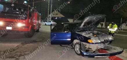 Երևանում Lada-ն բախվել է բենզալցակայանի պաշտպանիչ բետոնե հատվածին. shamshyan.com