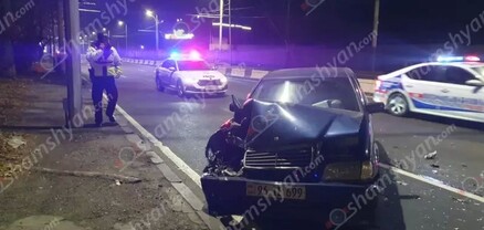 Մյասնիկյան պողոտայում բախվել են «Mercedes»-ն ու աղբահանության «KamAZ»-ը. shamshyan.com