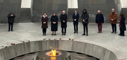Հունաստանի մշակույթի նախարարն ու ԱԳ նախարարի տեղակալն այցելել են Հայոց ցեղասպանության հուշահամալիր