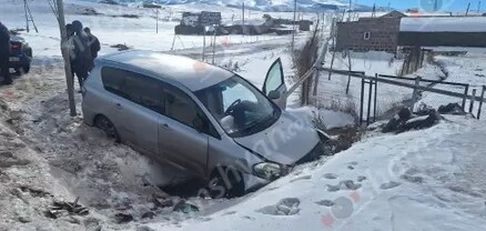 Արագածոտնի մարզում Toyota-ն հայտնվել է առվակում. կան վիրավորներ. վթարի մեղավոր «Opel»-ը հայտնաբերվել է. shamshyan.com