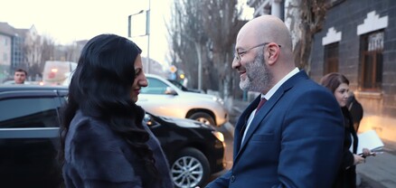 Շիրակի մարզպետը հյուրընկալել է աշխատանքային այցով մարզում գտնվող Անահիտ Մանասյանին