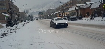 Ձյան առատ տեղումներ՝ Ապարանում․ ճանապարհները դժվարանցանելի են