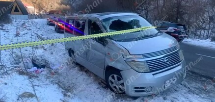 Լոռու մարզում «Nissan Elgrand»-ը մերկասառույցի պատճառով ընկել է սահքի մեջ և կողաշրջվել. կա զոհ. shamshyan.com