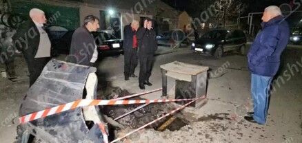 Երևանում՝ Հաղթանակ թաղամասում, 2 ամիս է՝ խմելու ջուրն անխնա հոսում է՝ քանդելով նաև ճանապարհը. shamshyan.com