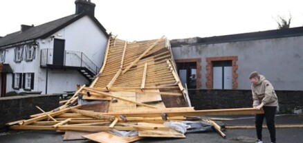 «Էովին» փոթորկի հետևանքով Հյուսիսային Իռլանդիայում 100 հազար մարդ մնացել է առանց էլեկտրականության