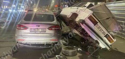 Երևանում բախվել են BMW-ն, Ford-ը, Opel-ն ու «ՎԱԶ 2106»-ը․ կա վիրավոր. shamshyan.com