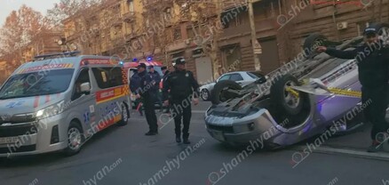 Երևանում բախվել են «Lexus»-ն ու «Mitsubishi»-ն. shamshyan.com