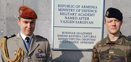 Ֆրանսիացի նոր կուրսանտ՝ Վ. Սարգսյանի անվան ռազմական ակադեմիայում