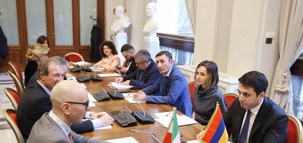 Ալեն Սիմոնյանի գլխավորած պատվիրակությունը հանդիպել է Իտալիա-Հայաստան բարեկամական խմբի անդամների հետ