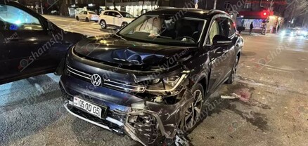 Կոմիտասի պողոտայում բախվել են «Jeep»-ն ու «Volkswagen ID6»-ը. կա վիրավոր. shamshyan.com