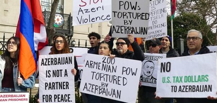 Բողոքի ակցիա Ադրբեջանի դեսպանատան առջև