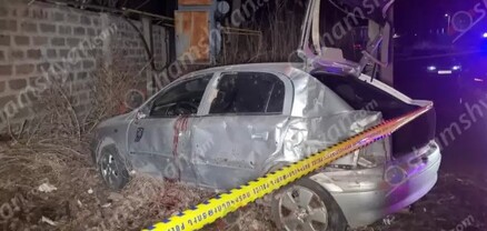 Արարատի մարզում Opel-ը բախվել է շինության պատին և փլուզել այն.  19-ամյա վարորդը  մահացել է. shamshyan.com