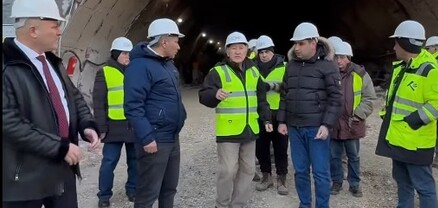 ՏԿԵ նախարարը Սյունիքում այցելել է թունելի կառուցման շինհրապարակ