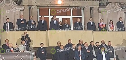 Խաղից առաջ հնչում են Հայաստանի և Վրաստանի օրհներգերը