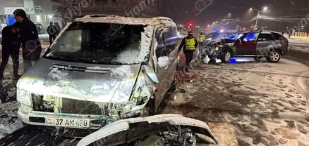 Հրազդանում բախվել են «BMW X5»-ն ու «Mercedes Viano»-ն․ կան վիրավորներ․ shamshyan.com