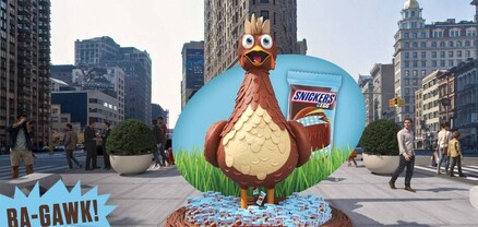 3 մետր բարձրությամբ Snickers-հավն անցորդներին շոկոլադե ձվիկներ կբաժանի․ Dzen