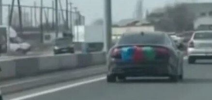 Ադրբեջանի դրոշով ՀՀ-ում երթևեկող վարորդը տրանսպորտային միջոցով ներկայացվել է ոստիկանություն