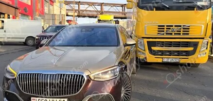 Ավտովթար՝ Երևանում. մոտ բախվել են Maybach-ն ու Volvo բեռնատարը. shamshyan.com