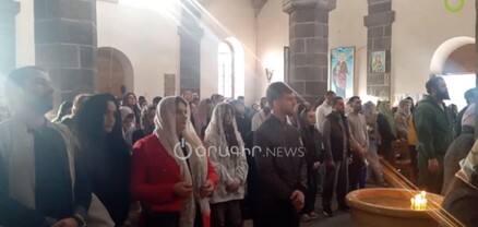 Ճրագալույցի պատարագը` Գյումրիի Սուրբ Գրիգոր Լուսավորիչ եկեղեցում. տեսանյութ