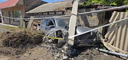 Հովտաշատ գյուղում բախվել են «Infiniti»-ն ու «Mercedes»-ը. կա վիրավոր. արագիլն էլ կորցրել է բույնը. shamshyan.com