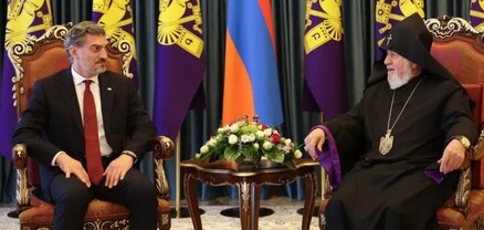 Վեհափառն ընդունել է Վրաստանի նախագահին