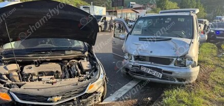 «Չայնիի» ոլորաններում բախվել են «Mercedes» ու «Chevrolet»-ն. կա 7 վիրավոր. shamshyan.com