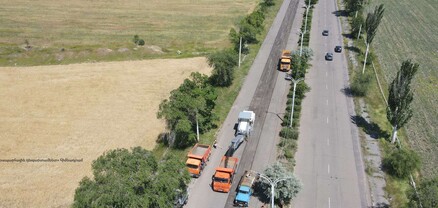 Մեկնարկել են դեպի Գյումրու օդանավակայան տանող ճանապարհի միջին նորոգման աշխատանքները