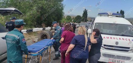 Կոտայքում բախվել են «Range Rover»-ն ու հեղուկ գազ տեղափոխող «ԶԻԼ» ավտոցիստեռնը. կան վիրավորներ. shamshyan.com