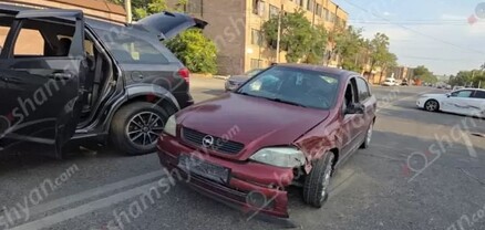 Ավտովթար՝ Երևանում․ Արցախի պողոտայում բախվել են «Toyota»-ն և «Opel»-ը