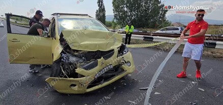 Երևան-Սևան ճանապարհին բախվել են «Mercedes CLS»-ը և «Mitsubishi Grandis»-ը․ կան վիրավորներ․ shamshyan.com