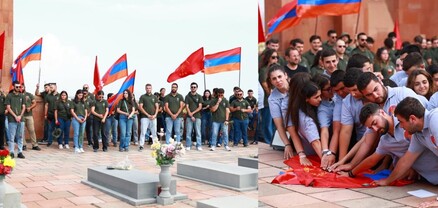 Դաշնակցականների երդման արարողություն՝ «Զորաց» պանթեոնում