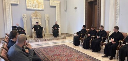 Catholicos Karekin II receives German Catholic University theology delegation at Etchmiadzin