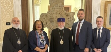 Catholicos of All Armenians meets “Save Armenia” judeo-christian alliance representatives at Holy Etchmiadzin