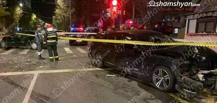 Երևանում բախվել են «Mercedes»-ն և «BMW»-ն. կան վիրավորներ. shamshyan.com