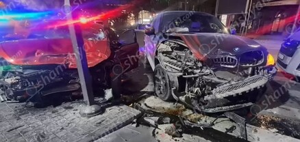 Երևանի կենտրոնում բախվել են «BMW»-ն և «Hyundai»-ն․ կա վիրավոր
