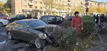 Երևանում բախվել են Mercedes-ն ու Opel-ը. վիրավորներին առաջինն օգնության են հասել գյուղմթերքի խանութի աշխատակիցները