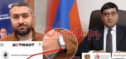 «Ռոլեքս», «Տիսոտ» թանկարժեք ժամացույցներ՝ ՔՊ պաշտոնյաների ձեռքին. «Ժողովուրդ»
