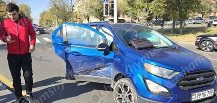 Երևանում բախվել են Ford-ն ու Opel-ը. կան վիրավորներ. shamshyan.com