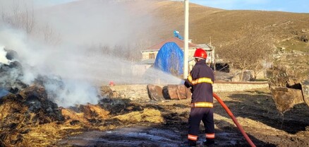 Ձորամուտ գյուղում հրդեհ է բռնկվել