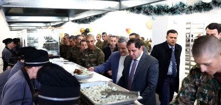 Սուրեն Պապիկյանը մասնակցել է նորակառույց զորամասի ճաշարանի բացման արարողությանը
