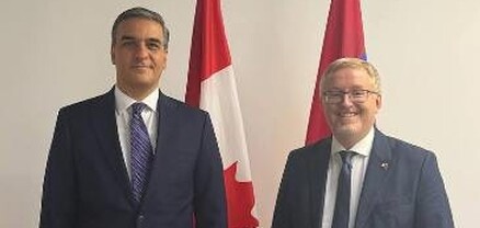 Արման Թաթոյանը Կանադայի դեսպանի հետ քննարկել է համագործակցության հարցեր