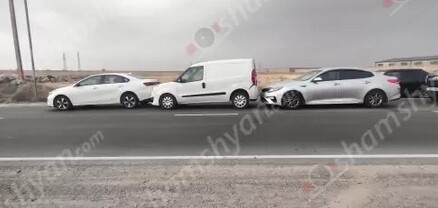 Շղթայական ավտովթար՝ Կոտայքի մարզում․ բախվել են «Kia Optima»-ն, «Opel Combo»-ն և «Kia Cerato»-ն․ կա վիրավոր