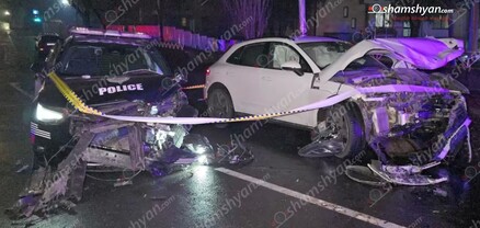 Երևանում 22-ամյա ոչ սթափ վարորդը «Porsche»-ով բախվել է կայանված պարեկային ավտոմեքենային. պարեկը հոսպիտալացվել է. shamshyan.com
