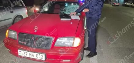 Վրաերթ Երևանում․ «Mercedes»-ը վրաերթի է ենթարկել փողոցը չթույլատրելի հատվածով անցնող հետիոտնին
