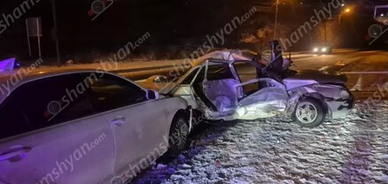 Վանաձորում բախվել են Toyota-ն և Lada-ն․ կան վիրավորներ