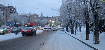 Երևանի փողոցների մեծ մասում գիշերը ձնամաքրման աշխատանքներ չեն կատարվել