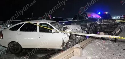 Նոր Հաճնի կամրջի վրա բախվել են «Լադա»-ն և «Mitsubishi Pajero»-ն․ կա վիրավոր