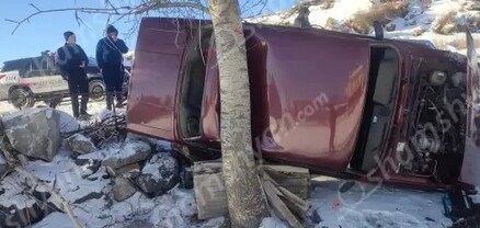Սևան-Մարտունի ավտոճանապարհին «ՎԱԶ 2107»-ը կողաշրջված բախվել է ծառին. կան վիրավորներ