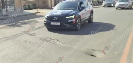 Երևանի Դավիթ Բեկ փողոցում նորից առաջացել է ճանապարհի փլուզման վտանգ