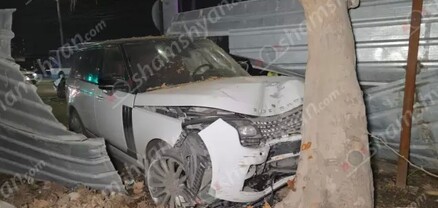 Երևանում բախվել են Mercedes-ն ու Range Rover-ը. վերջինը բախվել է ծառին. կան վիրավորներ